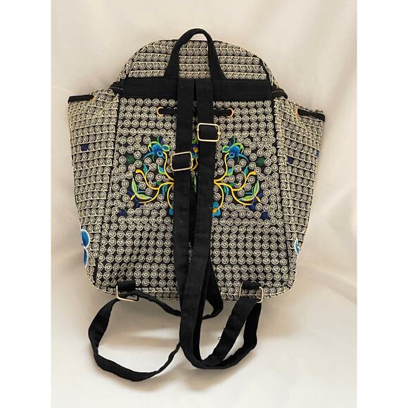 Mexican Floral Backpack Vintage - Picture 2 of 9